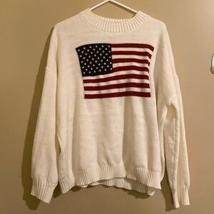 Oversized USA Flag Sweater